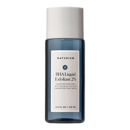 Naturium BHA Liquid Exfoliant 2% - Salicylic Acid & Bioactive Fruit Acids Leave-On Pore Treatment, 4 oz