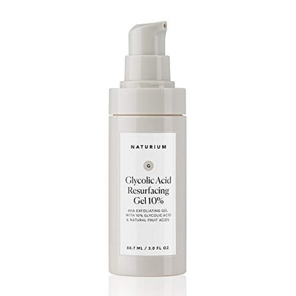Naturium Glycolic Acid Resurfacing Gel 10% - AHA Exfoliating Gel with Natural Fruit Acids, 3.0 oz Avelisse