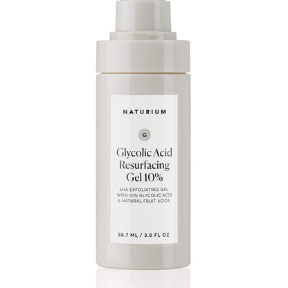 Naturium Glycolic Acid Resurfacing Gel 10% - AHA Exfoliating Gel with Natural Fruit Acids, 3.0 oz Avelisse