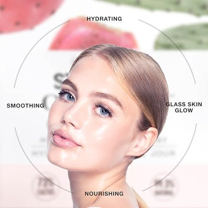STARSKIN Orglamic Pink Cactus Pudding – Hydrating & Nourishing Face Cream with Prickly Pear Cactus Seed Oil & Hyaluronic Acid, 99.3% Natural, K-Beauty Moisturizer for All Skin Types, 50ml