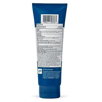 Medline Remedy Specialized Silicone Cream Unscented 4 fl oz - Gentle Breathable Barrier for Dry Cracked Skin, Paraben-free Hypoallergenic Care