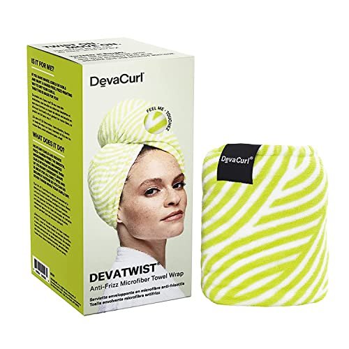 DevaCurl DevaTwist Anti-Frizz Microfiber Towel Wrap – Hands-Free Hair Drying Avelisse