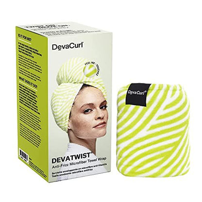 DevaCurl DevaTwist Anti-Frizz Microfiber Towel Wrap – Hands-Free Hair Drying Avelisse