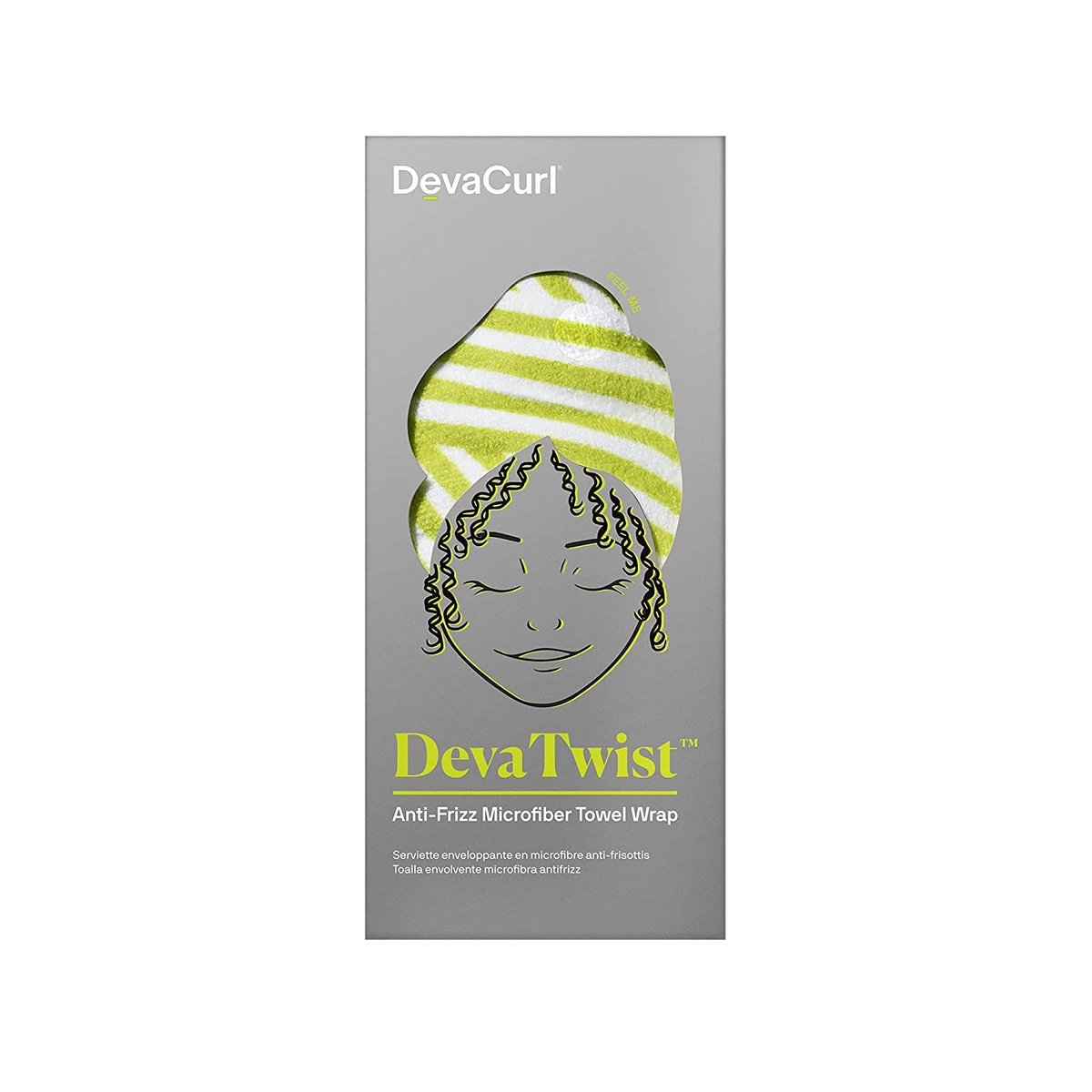 DevaCurl DevaTwist Anti-Frizz Microfiber Towel Wrap – Hands-Free Hair Drying Avelisse