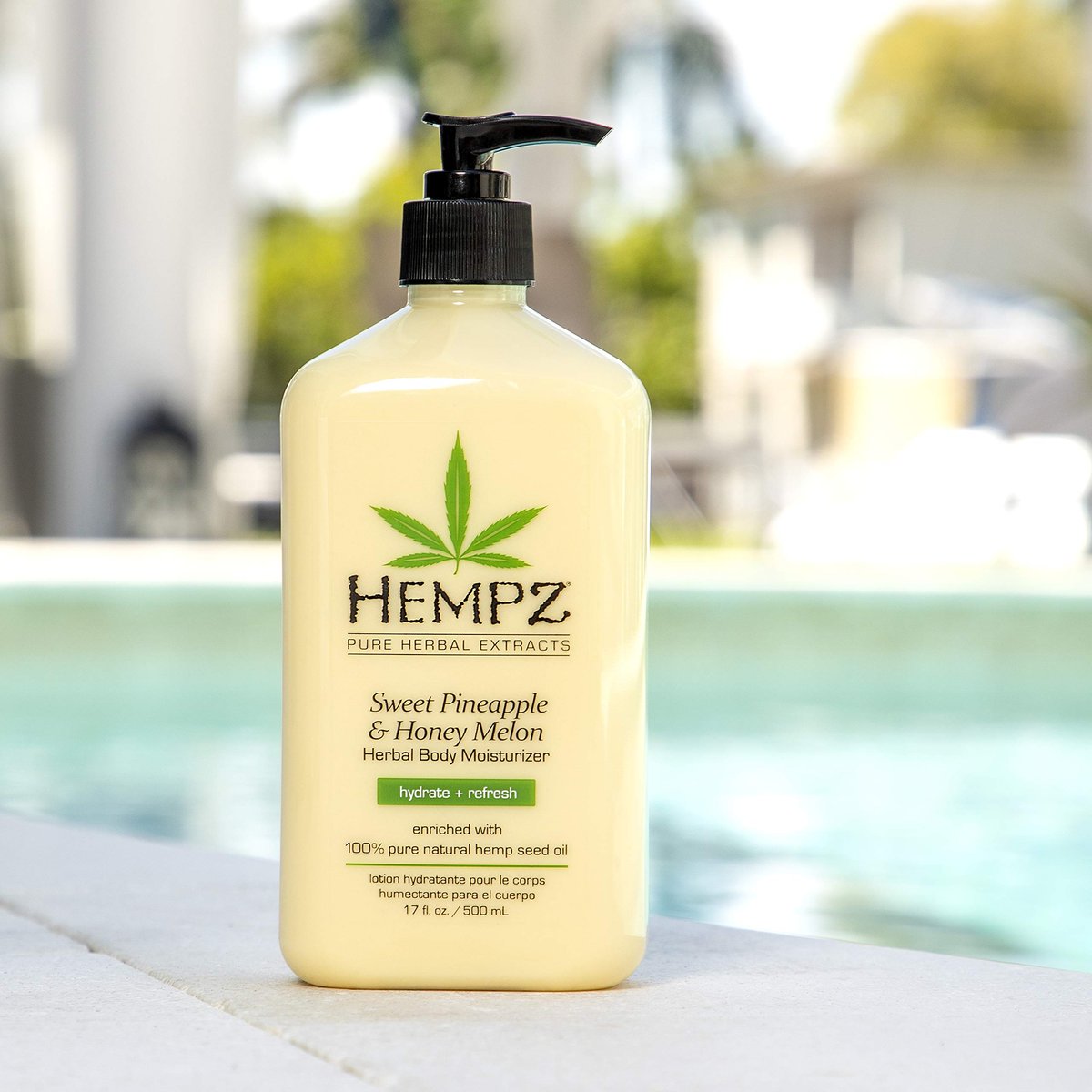 Hempz Sweet Pineapple & Honey Melon Moisturizing Body Lotion 17 oz (2-Pack) - Natural Extracts with Jojoba, Vitamin A & E Avelisse
