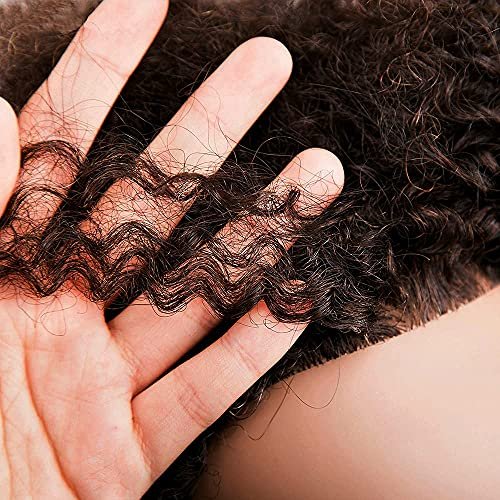 African Mannequin Head with 100% Human Hair Curly Cosmetology Mannequin for Styling Practice and Display - 2 Piece Set with Stand Avelisse