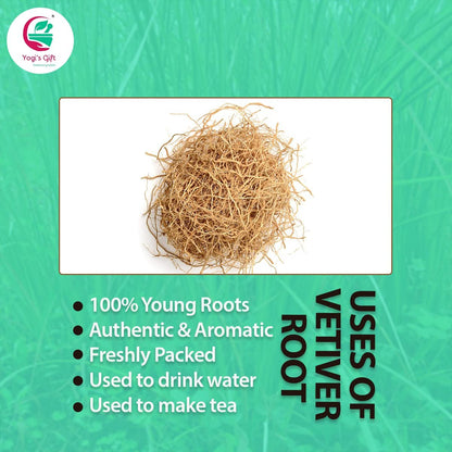 VETIVER Root 4 oz (114 Grams) | 100% Pure & Natural Aromatic Roots | Non-GMO, Vegan | Yogi's Gift® Avelisse