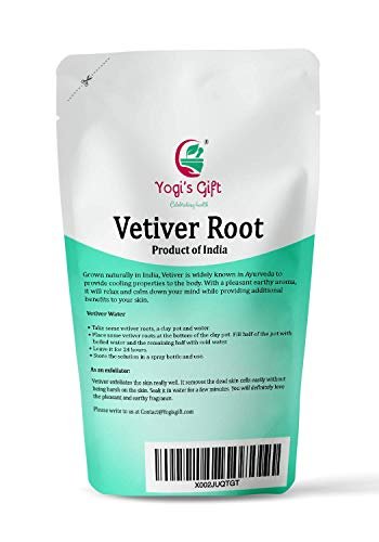 VETIVER Root 4 oz (114 Grams) | 100% Pure & Natural Aromatic Roots | Non-GMO, Vegan | Yogi's Gift® Avelisse
