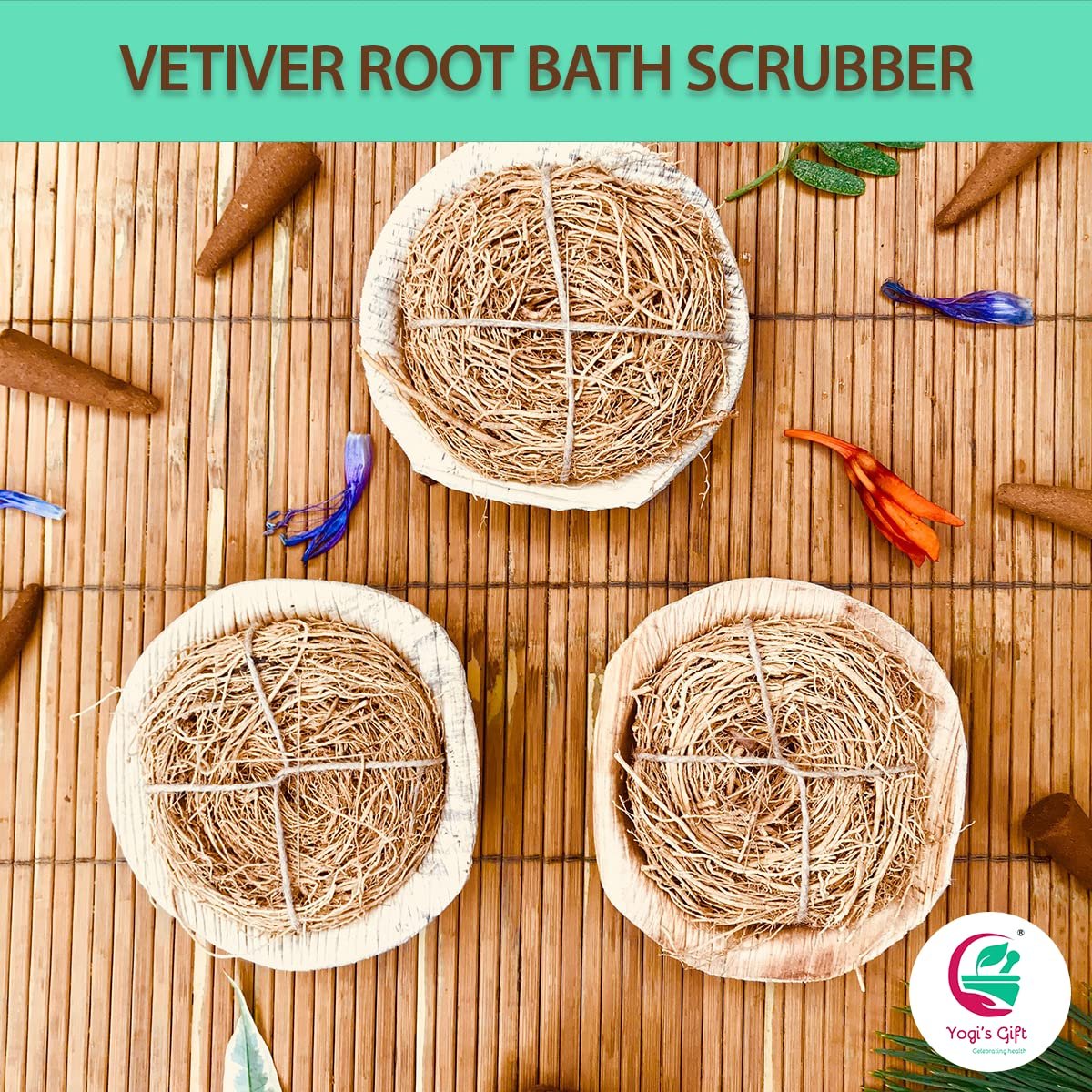 VETIVER Root 4 oz (114 Grams) | 100% Pure & Natural Aromatic Roots | Non-GMO, Vegan | Yogi's Gift® Avelisse
