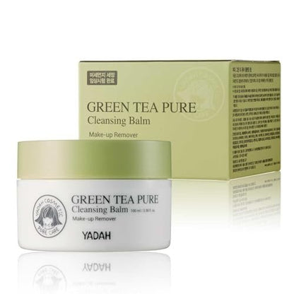Yadah Green Tea Pure Cleansing Balm – Gentle Makeup Remover & Daily Face Wash, 3.38 fl oz