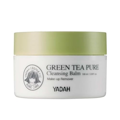 Yadah Green Tea Pure Cleansing Balm – Gentle Makeup Remover & Daily Face Wash, 3.38 fl oz