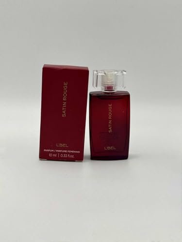 L'Bel Satin Rouge Eau de Parfum Atomiseur - Sweet & Intense Fragrance for Women, 0.33 fl oz / 10ml