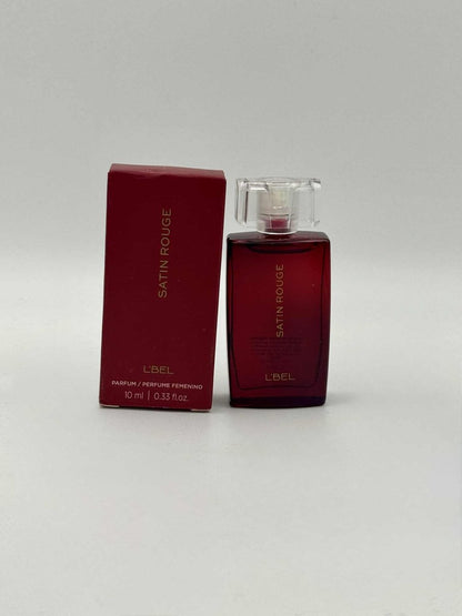 L'Bel Satin Rouge Eau de Parfum Atomiseur - Sweet & Intense Fragrance for Women, 0.33 fl oz / 10ml