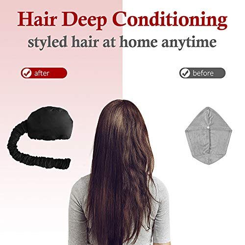 Upgraded Bonnet Hood Hairdryer Attachment with Chin Strap and Extended Hose - Black - görsel 4