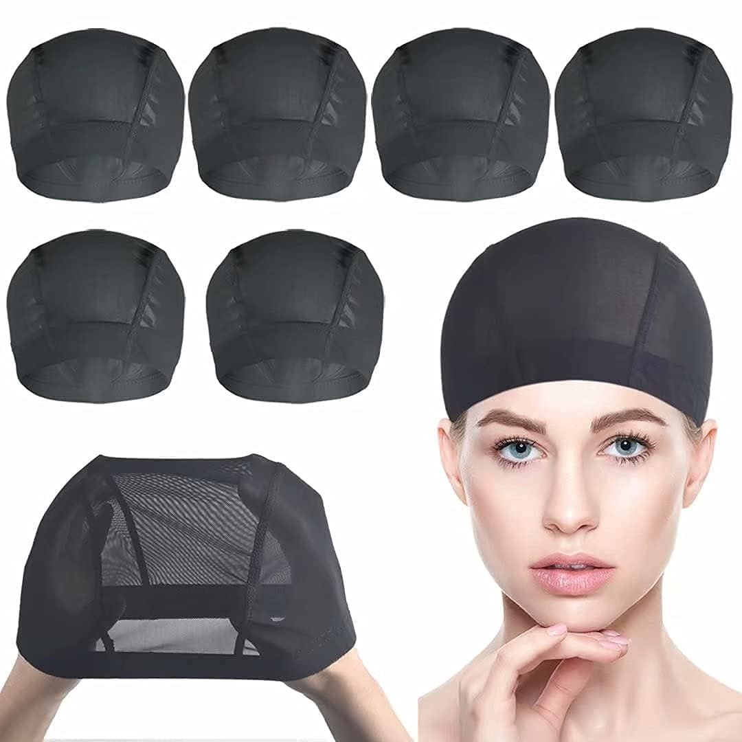 Smilco Mesh Wig Cap 6 Pack – Stretchable – Stretchable Mesh Material: The synthetic mesh is both stretchy and – Image 1