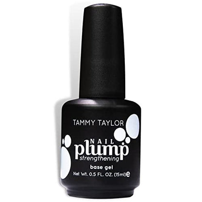 Tammy Taylor Plump Builder Gel Natural Nail Strengthener & Growth Hardener Repair Treatment Serum for Weak & Damaged Nails, Ridge Filler Base Coat Nail Polish, Clear Rubber Base Avelisse