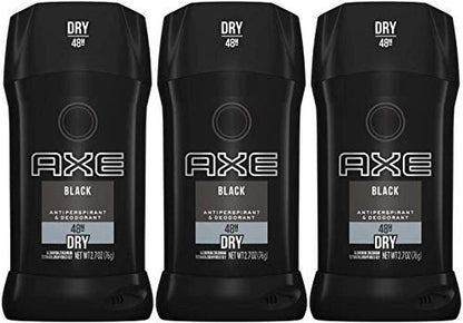 AXE Black Antiperspirant Deodorant Stick, 2.7 oz (Pack of 3) – Long-Lasting Odor and Wetness Protection Avelisse
