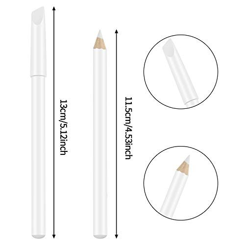 6-Piece White Nail Pencils 2-in-1 with Cuticle Pusher for French Manicure - Nail Whitening Kit - görsel 4