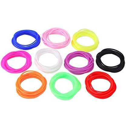 Senkary 120 Pack Silicone Jelly Bracelets - Stretchy 80s Rubber Bracelets for Party Favors, Women, Kids, Girls (10 Colors) Avelisse