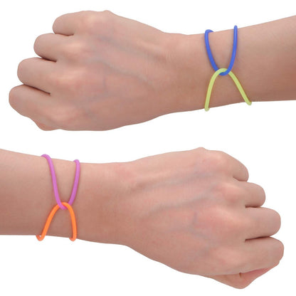 Senkary 120 Pack Silicone Jelly Bracelets - Stretchy 80s Rubber Bracelets for Party Favors, Women, Kids, Girls (10 Colors) Avelisse