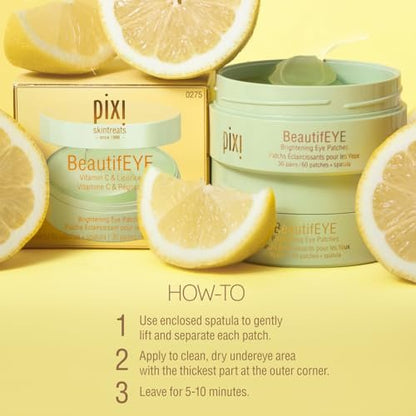 Pixi BeautifEYE Hydrogel Under-Eye Patches – Brighten & Hydrate Dark Circles (30 Pairs) Avelisse