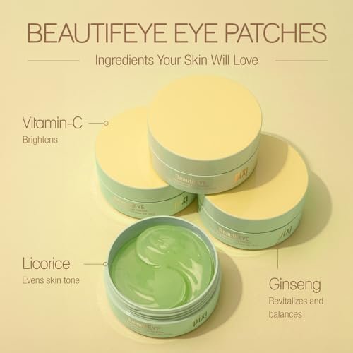 Pixi BeautifEYE Hydrogel Under-Eye Patches – Brighten & Hydrate Dark Circles (30 Pairs) Avelisse