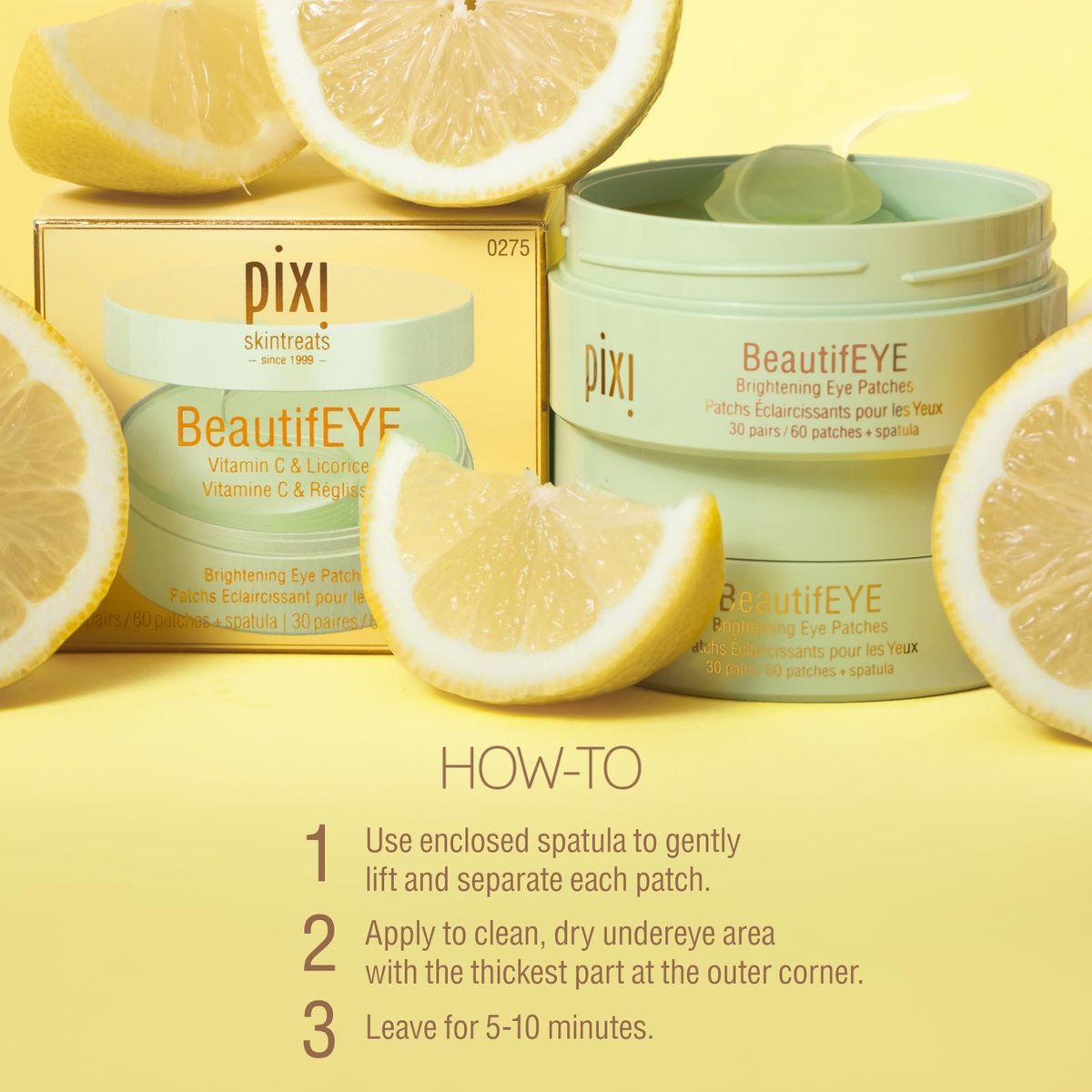 Pixi BeautifEYE Hydrogel Under-Eye Patches – Brighten & Hydrate Dark Circles (30 Pairs) Avelisse