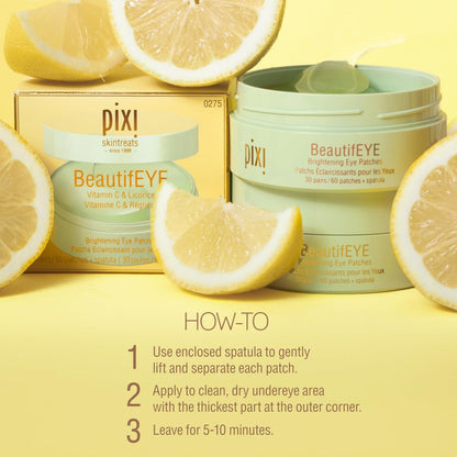 Pixi BeautifEYE Hydrogel Under-Eye Patches – Brighten & Hydrate Dark Circles (30 Pairs) Avelisse