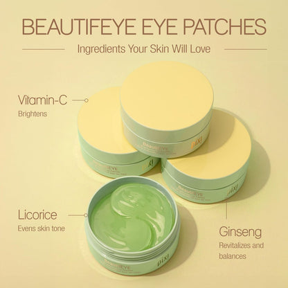 Pixi BeautifEYE Hydrogel Under-Eye Patches – Brighten & Hydrate Dark Circles (30 Pairs) Avelisse