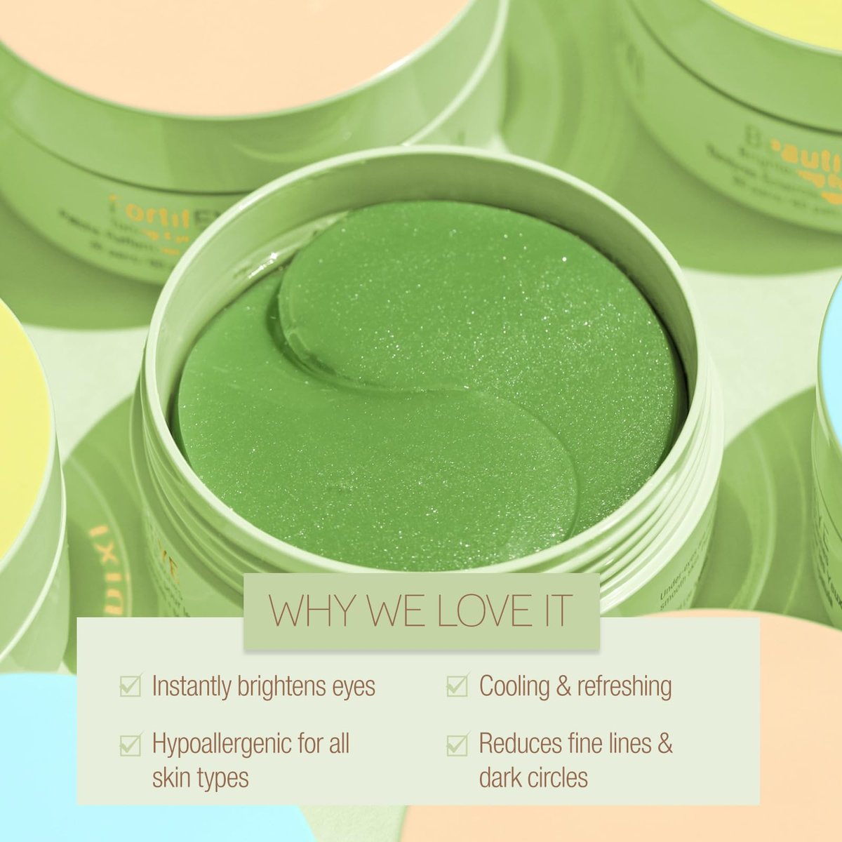 Pixi BeautifEYE Hydrogel Under-Eye Patches – Brighten & Hydrate Dark Circles (30 Pairs) Avelisse