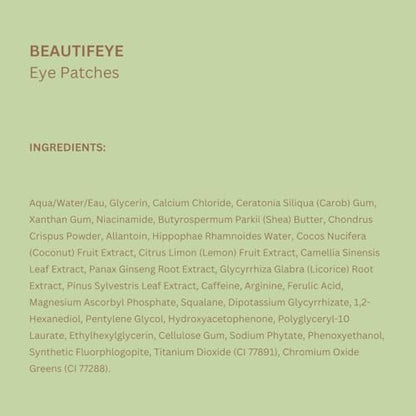 Pixi BeautifEYE Hydrogel Under-Eye Patches – Brighten & Hydrate Dark Circles (30 Pairs) Avelisse