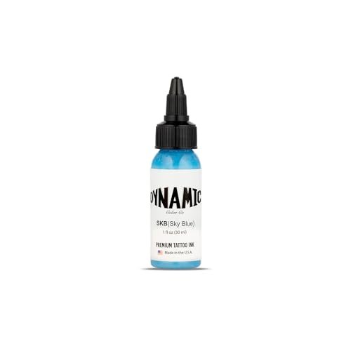 Dynamic Color Co Sky Blue Tattoo Ink – 1oz Bottle, Vibrant & Sterilized, Vegan & USA-Made Since 1990 Avelisse