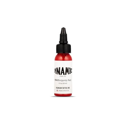 Dynamic Color Co. Burgundy Red Tattoo Ink – 1oz, Made in USA, Sterilized, Vegan & Cruelty-Free Avelisse