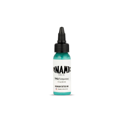 Dynamic Color Co Turquoise Tattoo Ink – 1oz Bottle, Vibrant & Sterilized, Vegan, USA-Made Since 1990 Avelisse