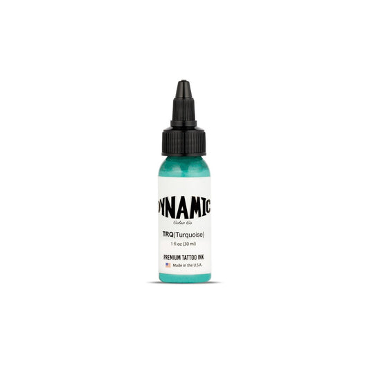 Dynamic Color Co Turquoise Tattoo Ink – 1oz Bottle, Vibrant & Sterilized, Vegan, USA-Made Since 1990 Avelisse
