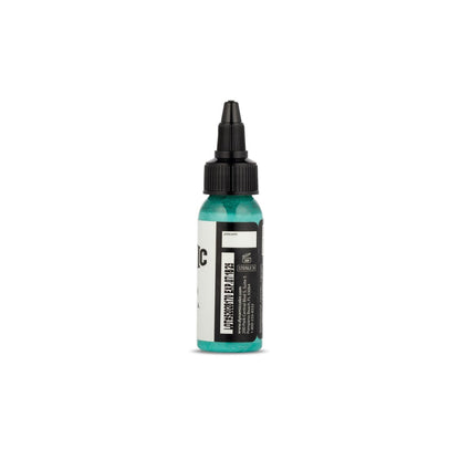Dynamic Color Co Turquoise Tattoo Ink – 1oz Bottle, Vibrant & Sterilized, Vegan, USA-Made Since 1990 Avelisse