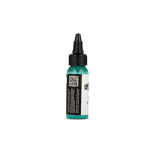 Dynamic Color Co Turquoise Tattoo Ink – 1oz Bottle, Vibrant & Sterilized, Vegan, USA-Made Since 1990 Avelisse