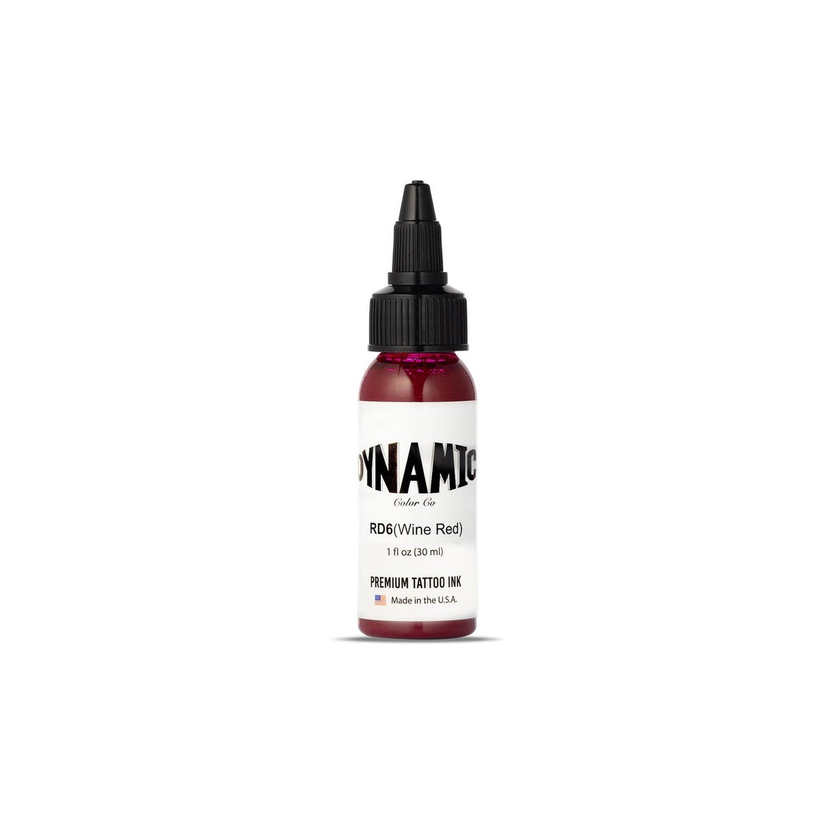 Dynamic Color Co Wine Red Tattoo Ink – 1oz Bottle, Sterilized, Vegan & USA-Made Since 1990 Avelisse