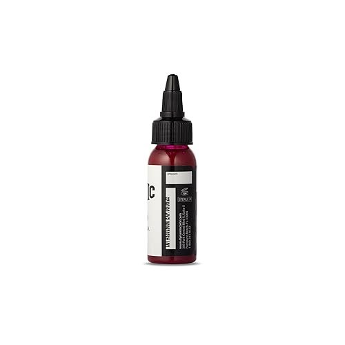Dynamic Color Co Wine Red Tattoo Ink – 1oz Bottle, Sterilized, Vegan & USA-Made Since 1990 Avelisse