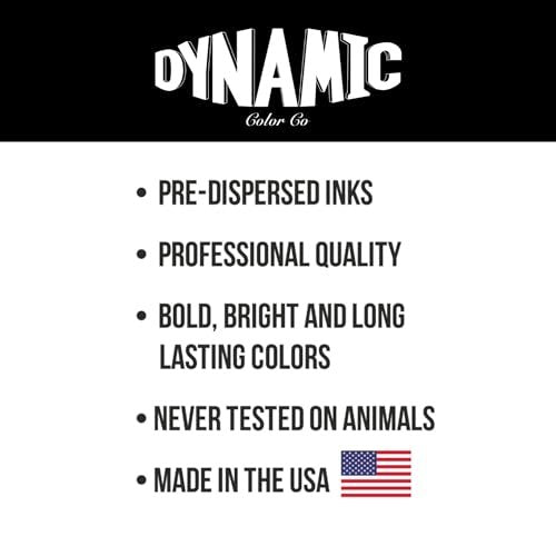 Dynamic Color Co. Black Tattoo Ink - Long Lasting Vivid Color, Sterilized, Made in USA (1 oz) - görsel 8