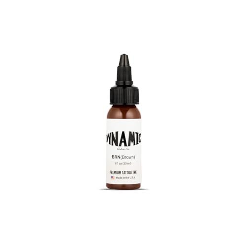 Dynamic Color Co. Brown Tattoo Ink – Made in USA, Sterilized, Vegan (1 oz) Avelisse