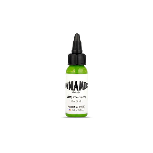 Dynamic Color Co Lime Green Tattoo Ink – 1oz Bottle, Sterilized, Vegan, USA-Made Since 1990 Avelisse