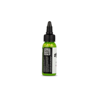 Dynamic Color Co Lime Green Tattoo Ink – 1oz Bottle, Sterilized, Vegan, USA-Made Since 1990 Avelisse