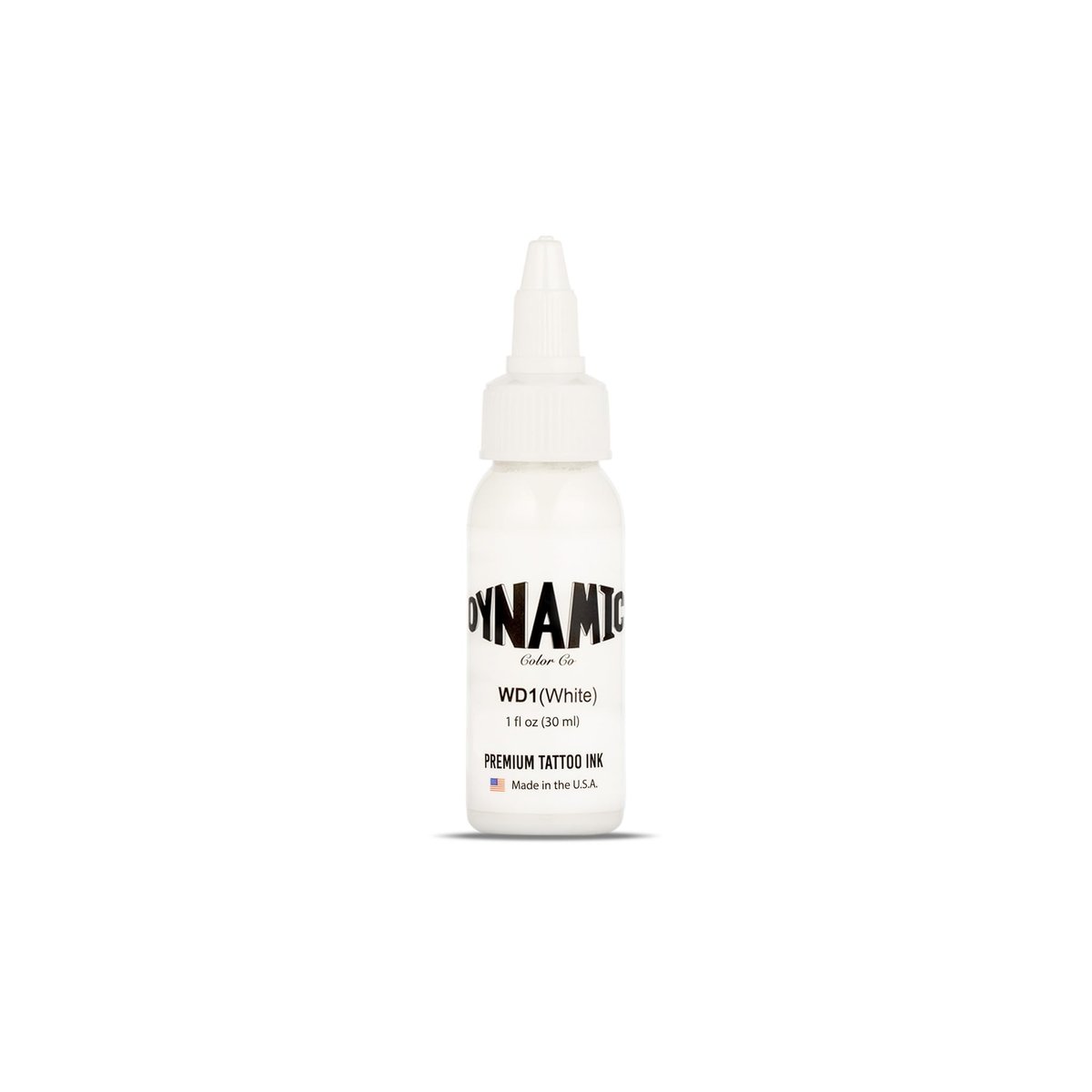 Dynamic Color Co. White Tattoo Ink – Long Lasting Vivid White, Sterilized, 1 oz Bottle, Made in USA Since 1990 Avelisse