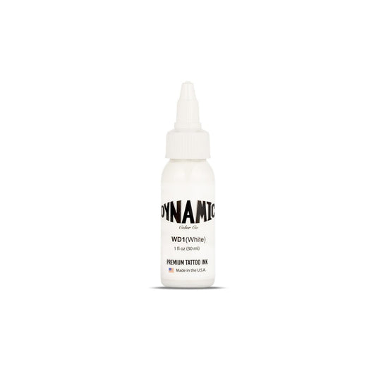 Dynamic Color Co. White Tattoo Ink – Long Lasting Vivid White, Sterilized, 1 oz Bottle, Made in USA Since 1990 Avelisse