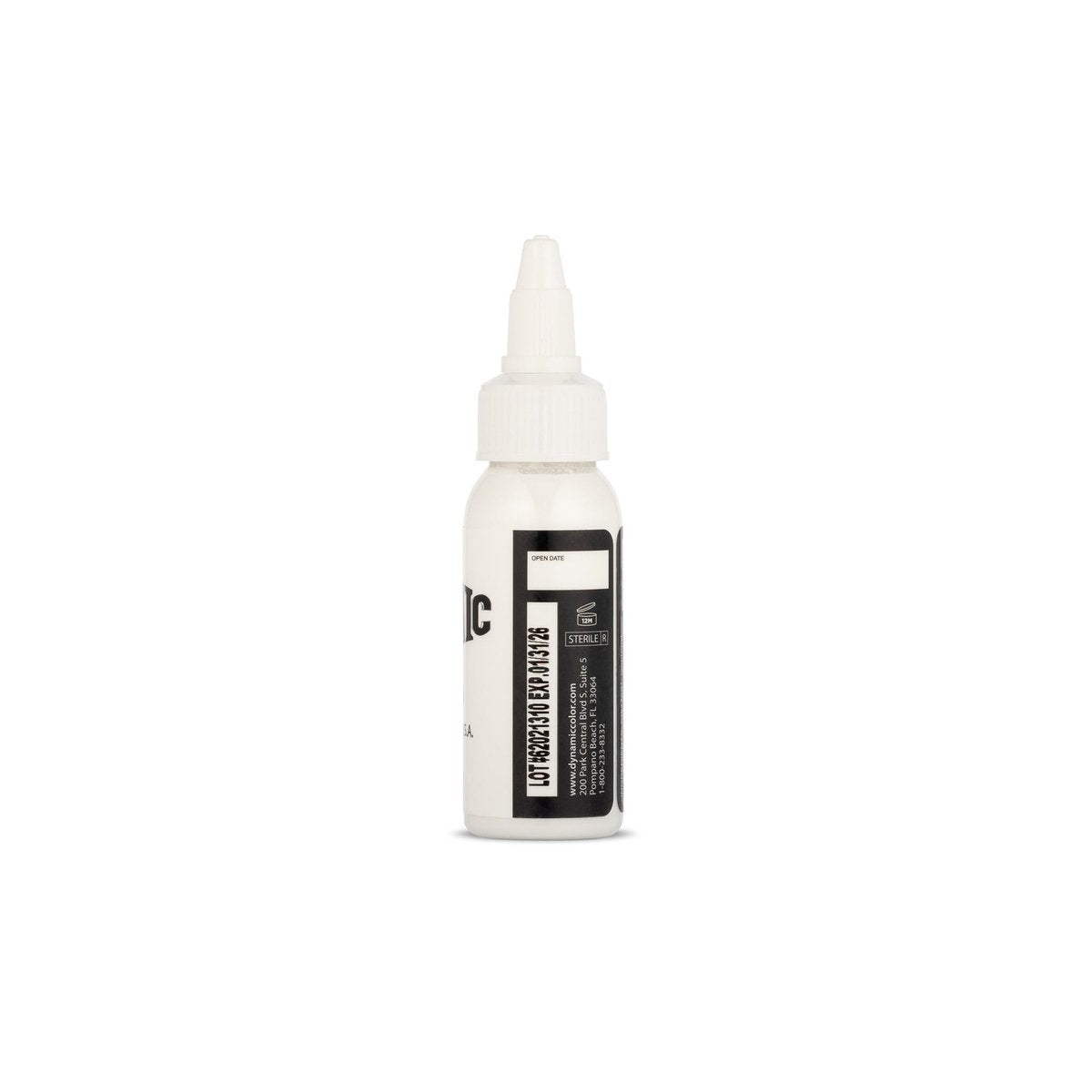 Dynamic Color Co. White Tattoo Ink – Long Lasting Vivid White, Sterilized, 1 oz Bottle, Made in USA Since 1990 Avelisse