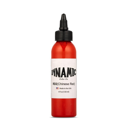 Dynamic Color Co. Chinese Red Tattoo Ink – 4oz, Sterilized, Vegan, USA-Made Since 1990 Avelisse