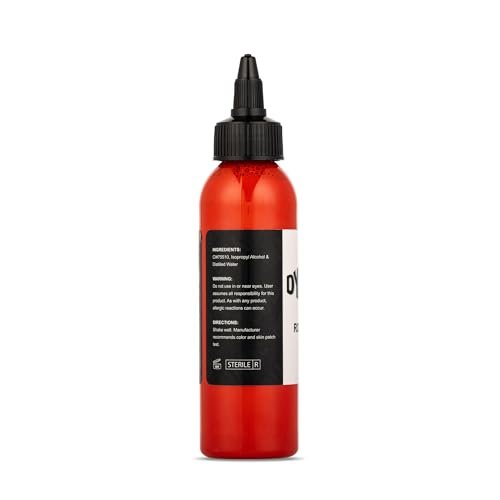 Dynamic Color Co. Chinese Red Tattoo Ink – 4oz, Sterilized, Vegan, USA-Made Since 1990 Avelisse