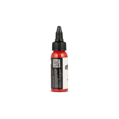 Dynamic Color Co. Fire Red Tattoo Ink – 1 oz Bottle, Made in USA, Sterilized, Vegan, Since 1990