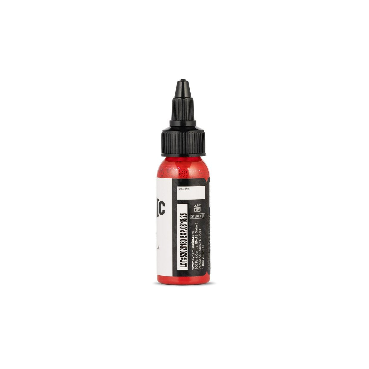 Dynamic Color Co. Fire Red Tattoo Ink – 1 oz Bottle, Made in USA, Sterilized, Vegan, Since 1990 - görsel 5
